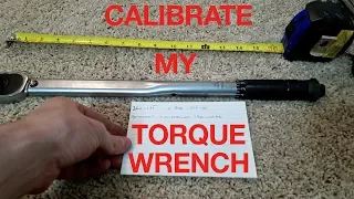 Calibrate Torque Wrench Without Any Special Tools