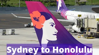 (4K) Sydney to Honolulu | TRIP REPORT | Hawaiian Airlines HA 452 Airbus A330-200