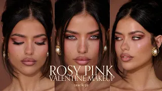 ROSY PINK VALENTINES MAKEUP TUTORIAL