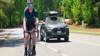 New technology tested in Peachtree Corners to keep cyclists safe on roads