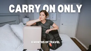 What to Pack for Long Term Travel (CARRY ON ONLY) 2024