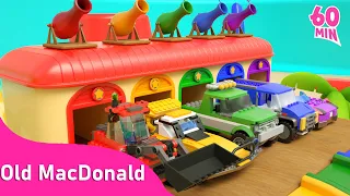 Old MacDonald Had a Farm & Wheels on the Bus 🚌 | Big Eggs, Let's shoot together | Baby & Kids Songs🎶