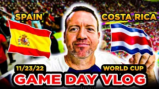 Gavi Leads Spain to (7-0) Destruction v. Costa Rica (11/23/22) #gamedayvlog #fancam