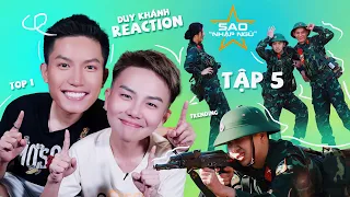 Reaction Tập 5 SAO NHẬP NGŨ - Anh Tú tiết lộ RẤT THÍCH Duy Khánh, cười sấp mặt vì Minh Tú