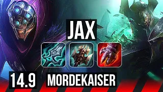 JAX vs MORDEKAISER (TOP) | 45k DMG, 6 solo kills, Dominating | KR Diamond | 14.9