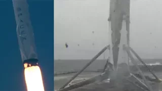 SpaceX Falcon 9 launches Iridium-2 & Falcon 9 first stage landing, 25 June 2017