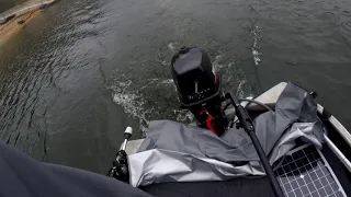 Hangkai 6hp outboard on the water testing