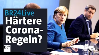 BR24Live: Merkel und Länderchefs zu härteren Corona-Maßnahmen | BR24