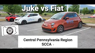 Nismo Juke vs Fiat 500t at SCCA-CPR! Central Pennsylvania Region!