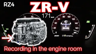 【Engine room sound】ZR-V  e:HEV (2023y) acceleration test. 【ASMR】