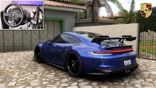 2021 Porsche 911 GT3 - Forza Horizon 5 | Thrustmaster TX Steering Wheel Gameplay