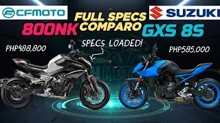 All New CFMoto 800NK 🆚️ Suzuki GSX 8S | Full Specs Comparison 🔥