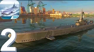 WORLD of SUBMARINES: Navy Shooter 3D - Gameplay Walkthrough Part 2 (Android, iOS Game)