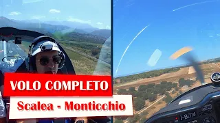 Volo completo da Scalea in Calabria a Monticchio in Puglia con comunicazioni radio e telemetria