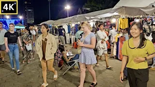 Enjoy The Night Walking Tour 2023: Phnom Penh Cambodia 4K Walk