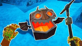 I Went Mining Deep Underground and This Chest Came to Life in Cave Digger VR!