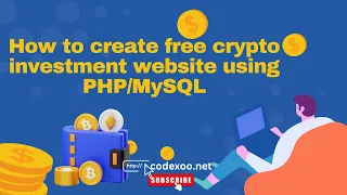 How to create free crypto investment website using PHP/MySQL || Free Source Code