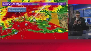 Tornado Warning in effect in Midland-Odessa