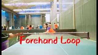 How to play forehand loop 如何拉正手下旋球