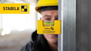 STABILA Pocket PRO Magnetic spirit level – English