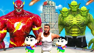 Flash Venom Become Strong And Killed ABOMINATION 😱💀 in GTA5 | GTA5 Avengers