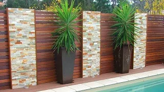 100 Backyard Fence Design Ideas 2023 Patio Fence Decoration Ideas | Home Garden Boundary Wall Design