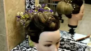 Вечерняя прическа с плетением. Плетение кос. Evening hairstyle with braids