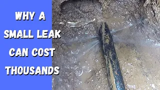 Repair a leak in the Mains Water Line to your house