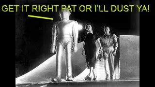 Patricia Neal fubs her line in the movie The Day The Earth Stood Still 1951
