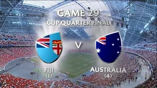Fiji Vs Australia Cup Qt Finals Singapore 7s 2016 HD