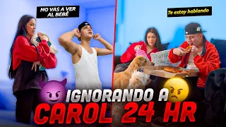 IGNORANDO A CAROL POR UN DÍA😈  ME CORRE DE LA CASA 😱