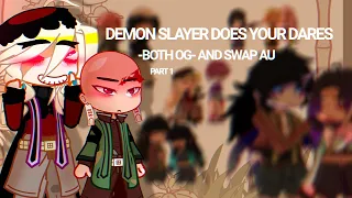 ⚔🤺DEMON SLAYER does YOUR dares//OG and !SWAP! AU//KNY//GACHA