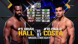 UFC - Uriah Hall vs Paulo Costa - Full Fight Highlights