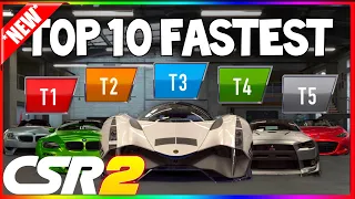 CSR2 | TOP 10 FASTEST CARS IN EVERY TIER