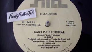 Billy JONES - I Can't Wait To Break ( Dub Mix )1984