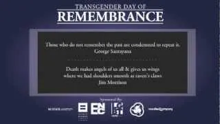 TDOR 2012: Remembering Those We've Lost