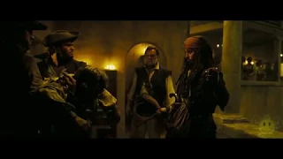 Pirates of the Caribbean- Tortuga fight scene 4K video
