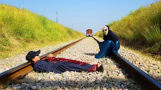 Shaitan Vs Train | Boy Vs Selfish Friend | Devil short video | Acha begham