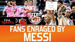 Angry Fans Tear Apart Lionel Messi’s Cardboard After No-Show | First Sports