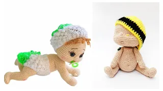Baby Doll Crochet/Mini crochet babies ideas/Amazing Crochet pattern/crochet baby Dolls ideas