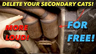 HOW TO DELETE SECONDARY CATS (FOR FREE) // BMW N52