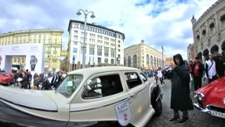 Rally Chopard. 4 June. Moscow. 360 VR video. Ралли классических авто