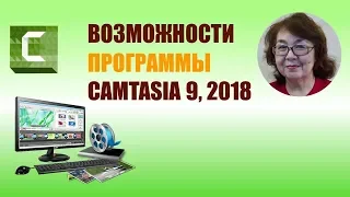 Camtasia 9, 2018.  Возможности программы