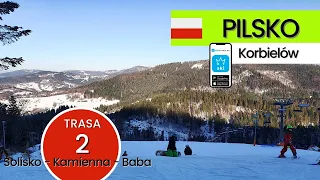 Pilsko Korbielów Śląsk Poland / trasa 2, Solisko - Kamienna - Baba, skrót zjazdu 55"