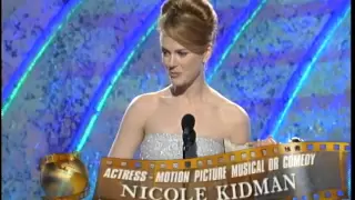 Golden Globes 1996 Nicole Kidman Best actress