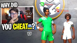 I Confronted a CHEATER that RUINED my Scrims and he said THIS... (Fortnite Cheater)