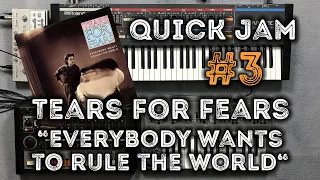 Tears For Fears "Everybody Wants To Rule The World" – Quick Jam #3 – Juno-106, TR-808, TB-303,SH-101