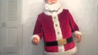 Gemmy life size 5ft tall animated singing dancing karaoke Santa Claus