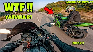 NOT THE RIGHT TIME ..YAMAHA R1 & KAWASAKI ZX10R