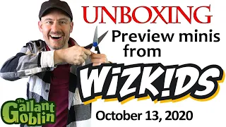 Unboxing a WizKids mystery box of preview minis! - Oct. 13, 2020